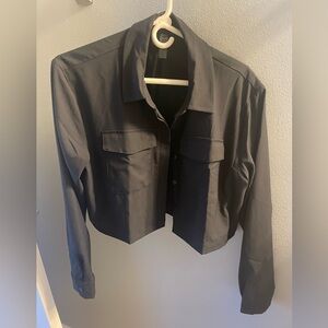 Beyond Yoga Charcoal Utility Jacket